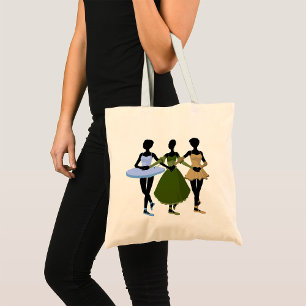 Bolsa Tote Três Ballerinas Tote Bag