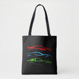 Bolsa Tote Três Carros Desportivos
