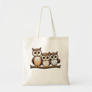 Bolsa Tote Três Coruja Bonita