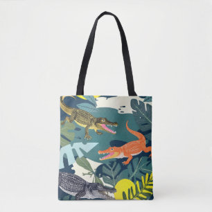 Bolsa Tote Três crocodilos
