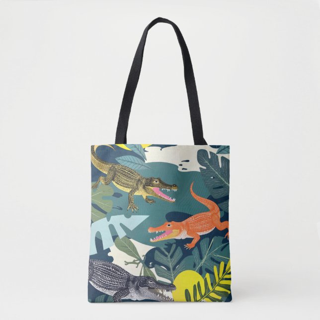 Bolsa Tote Três crocodilos (Frente)