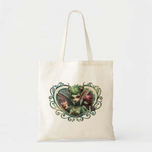 Bolsa Tote Três fadas, os companheiros do coração mágico.