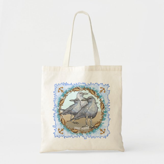 Bolsa Tote Três Gaivotas (Frente)