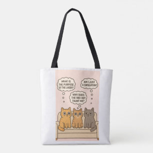 Bolsa Tote Três gatos no sofá