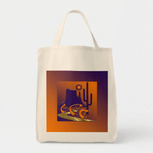 Bolsa Tote Três Kokopelli na estrada Ouro