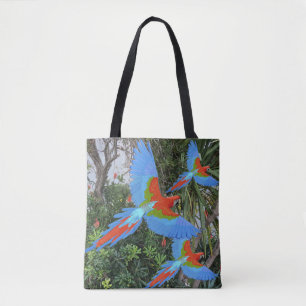 Bolsa Tote Três Macaws Voadores