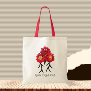 Bolsa Tote Três peonias