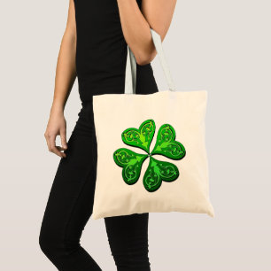 Bolsa Tote Trevo de Quatro Folhas Sortudo