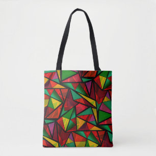 Bolsa Tote Triang de formas geométricas modernas abstrato sem