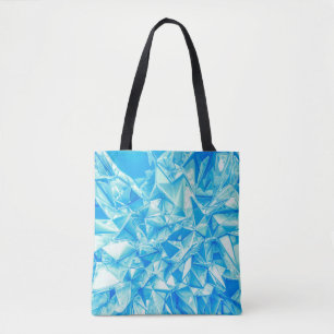 Bolsa Tote Triângulo de cristal, fundo 3D renderizado.