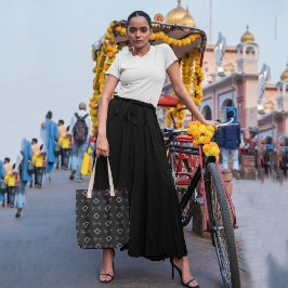 Bolsa Tote Triângulo diagonal geológico