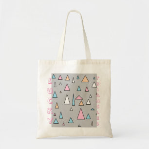 Bolsa Tote Triângulos Sortudos Pastel Cores Tote Bag