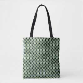 Bolsa Tote Triângulos Verdes