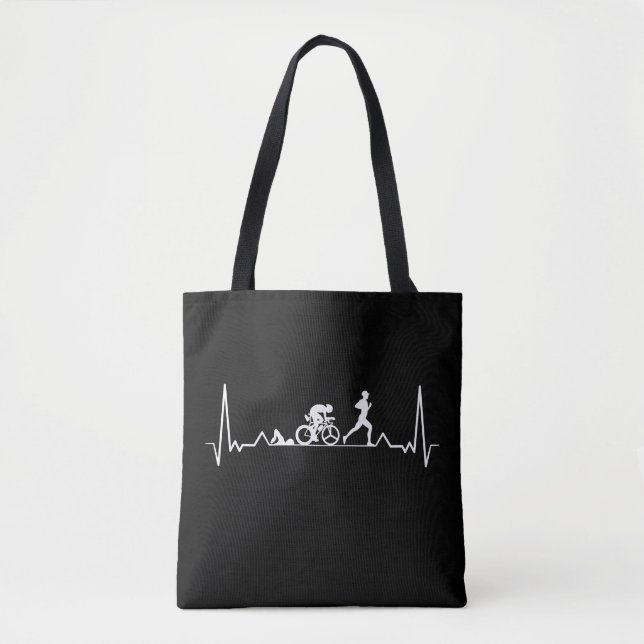 Bolsa Tote Triathlon Heartbeat (Frente)