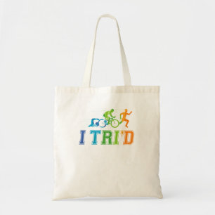Bolsa Tote Triathlon Retro Triathlete - Natação de bicicleta