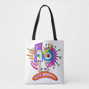 BOLSA TOTE TRIBAL FROWNIE EMOJI MEEMOGIE