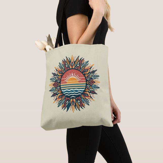 Bolsa Tote Tribal Summer Sun (Close Up)