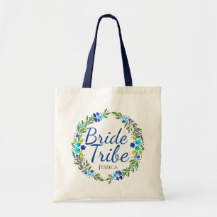 Bolsa Tote Tribo bonito Floral Wreath Personalizada Noiva