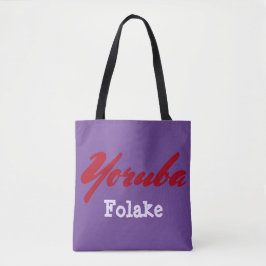 Bolsa Tote Tribo Yoruba Roxo
