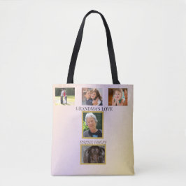 Bolsa Tote Tributo Familiar de 5 Fotos