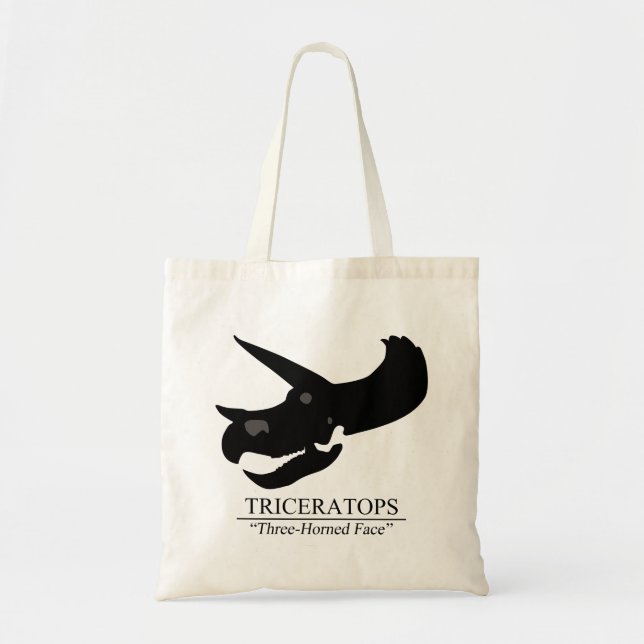 Bolsa Tote Triceratops Skull (Frente)