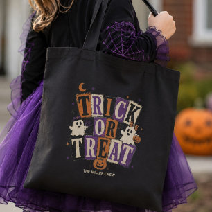 Bolsa Tote Trick or Treat Fantasminha Fofo de Halloween para
