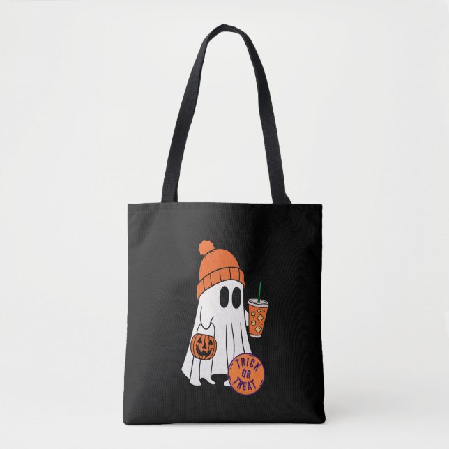 Bolsa Tote Trick or Treat Halloween Ghost (Frente)