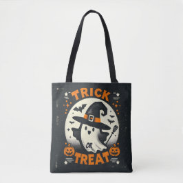 Bolsa Tote Trick ou trata o Bag do Fantasma da Bruxa