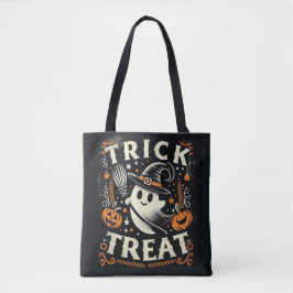 Bolsa Tote Trick ou trata o Bag do Fantasma da Bruxa