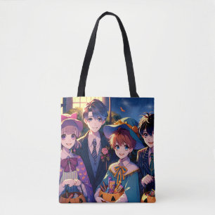 Bolsa Tote Trick ou Tratando Crianças em Figurinos no Hallowe