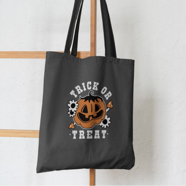 Bolsa Tote Trick Ou Tratar Abóbora (Criador carregado)