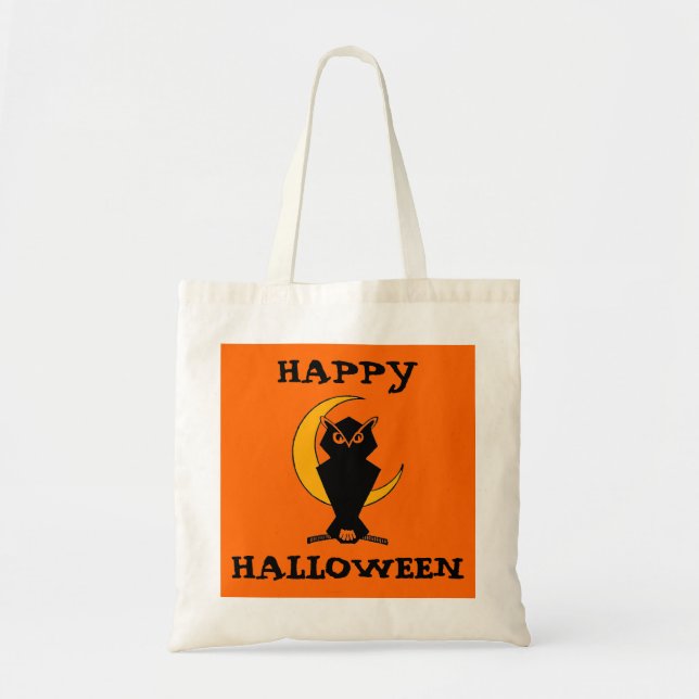 Bolsa Tote Trick ou Tratar Coruja (Frente)