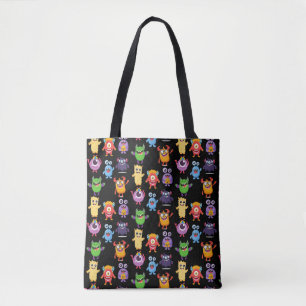 Bolsa Tote Trick ou Tratar Saco Docente - Monstros Bonitos