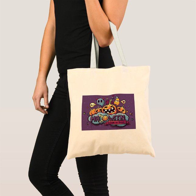 Bolsa Tote Trick Ou Tratar Tote Bag (Criador carregado)