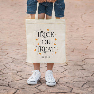 Bolsa Tote Trick ou Tratar Tote Bag Personalizada do Hallowee