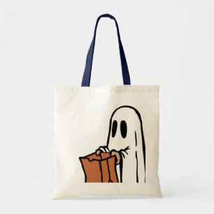 Bolsa Tote Trick ou Trate bolsas para crianças. Fantasma