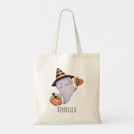 Bolsa Tote Trick ou Trate o Fantasma Cute Halloween