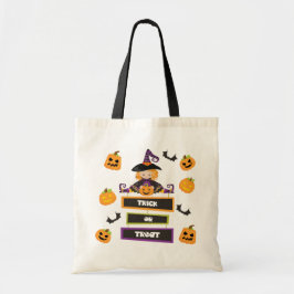 Bolsa Tote Trick ou Treat Halloween Bruxelles Pumpkin