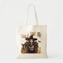 Trick ou Treat Witt Coquette Tote Bag