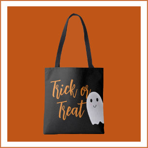 Bolsa Tote Trick ou Treine a Bag de Goodie Halloween