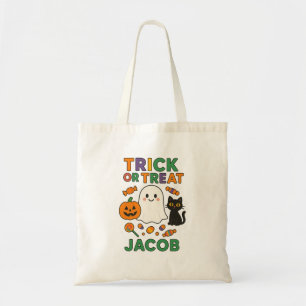 Bolsa Tote Trick ou Treine Bag para Jacob - Personalizado