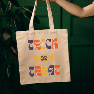 Bolsa Tote Trick ou Treine Kids Halloween Candy Tote Bag