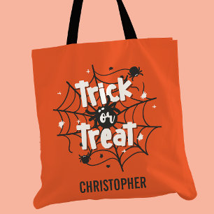 Bolsa Tote Trick ou Treine o Halloween Personalizado pela Web