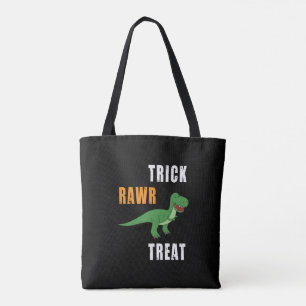Bolsa Tote Trick Rawr Treat Cute Halloween Tyrannosaurus Rex