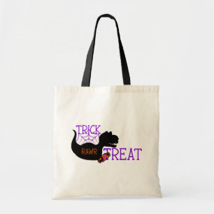 Bolsa Tote Trick Rawr Treat Halloween Dinosaur Tote Bag