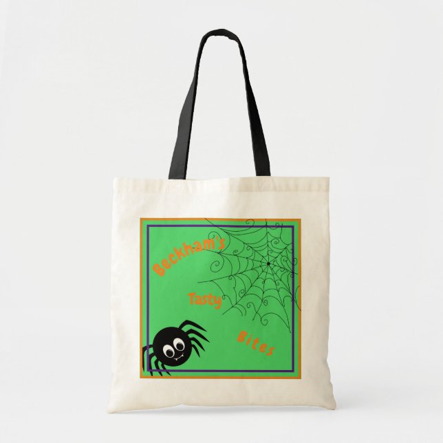 Bolsa Tote Trick Tratar O Orçamento De Halloween Do Spider (Frente)