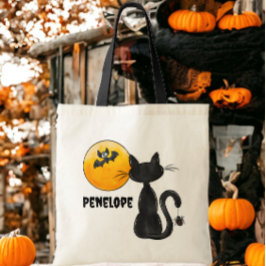 Bolsa Tote Trick Trick de Nome de Spider de Gato Negro Hallow