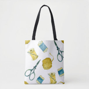 Bolsa Tote tricô de padrão sem costura