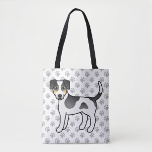 Bolsa Tote Tricolor Danish-Swedish Farmdog - Cão de Cartoon