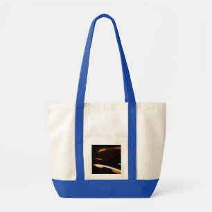 Bolsa Tote Trilhas de Luz de Movimento Abstrato Longa Exposiç